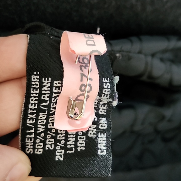 Women's Guess Wool Double Breasted Button Coat Size L - Picture 5 of 11